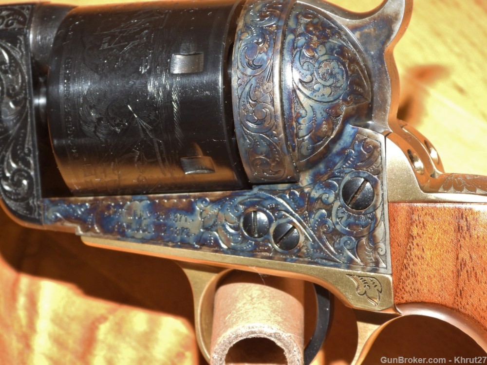 Cimarron 1851RM Wild Bill Hickok, Blued Engraved, .38 SPL.-img-3