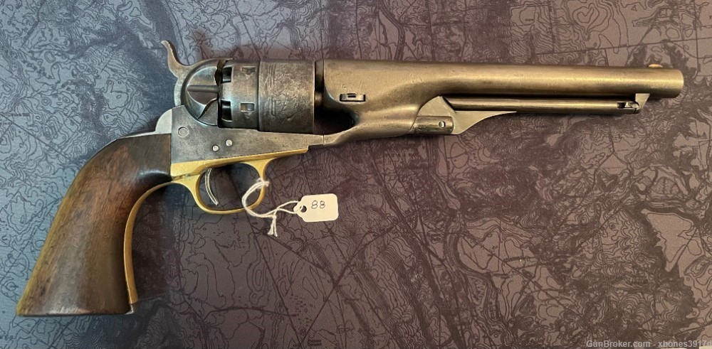 Civil War U.S. Colt Model 1860 Army Percussion Revolver-img-1