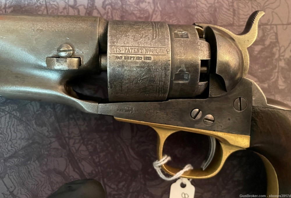 Civil War U.S. Colt Model 1860 Army Percussion Revolver-img-2