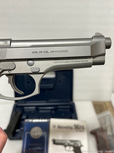 Beretta 96 Inox .40 S&W Stainless 96FS 40S&W Like 92FS or 92 but in 40 cal.-img-9