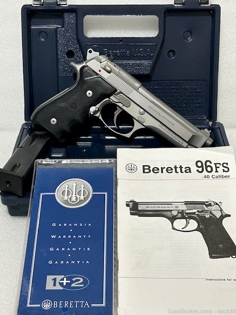 Beretta 96 Inox .40 S&W Stainless 96FS 40S&W Like 92FS or 92 but in 40 cal.-img-2