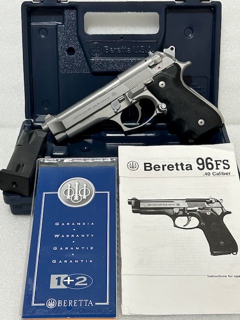 Beretta 96 Inox .40 S&W Stainless 96FS 40S&W Like 92FS or 92 but in 40 cal.-img-3