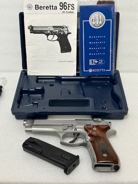 Beretta 96 Inox .40 S&W Stainless 96FS 40S&W Like 92FS or 92 but in 40 cal.-img-23