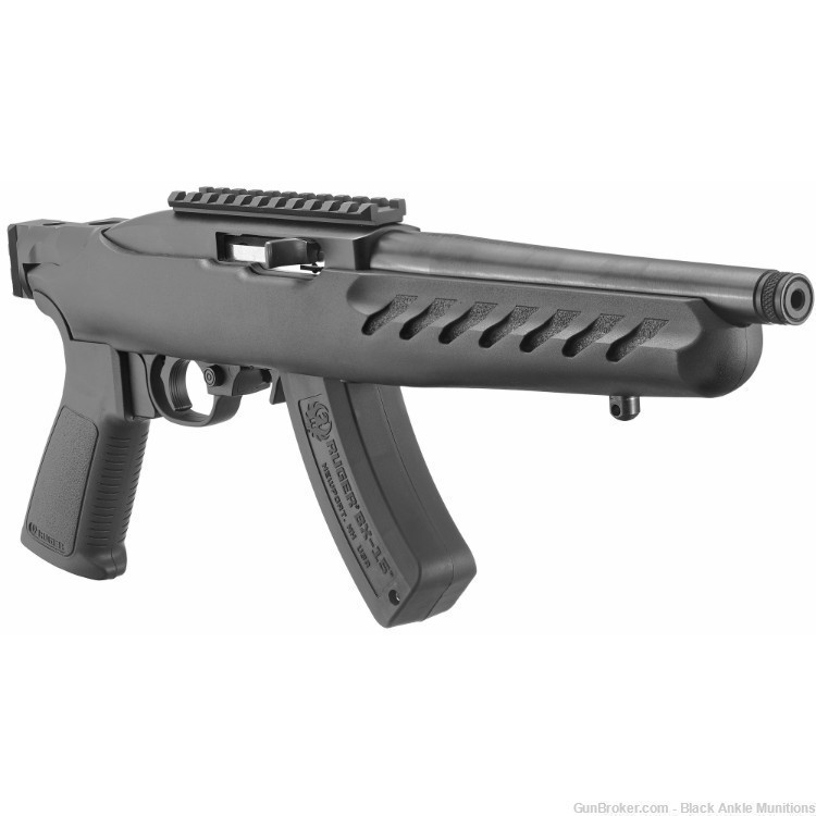 Ruger 22 Charger Pistol, 22LR, 8", 15rd, Black NIB 04938-img-2