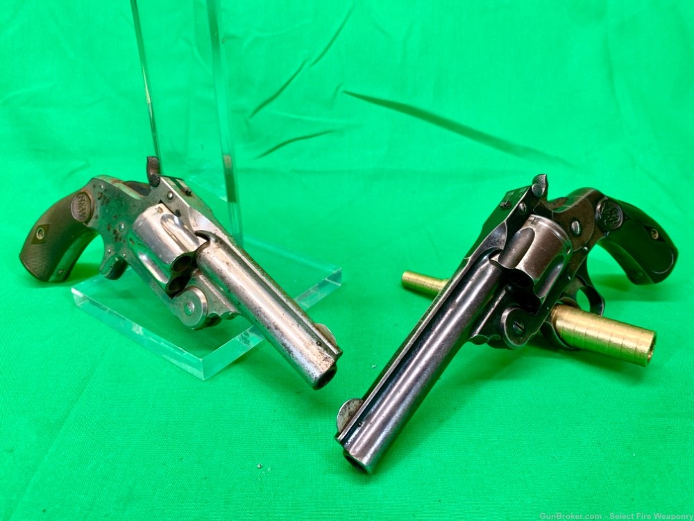 Lot of 2 broken Smith & Wesson Top Break revolvers Gunsmith Special S&W-img-0
