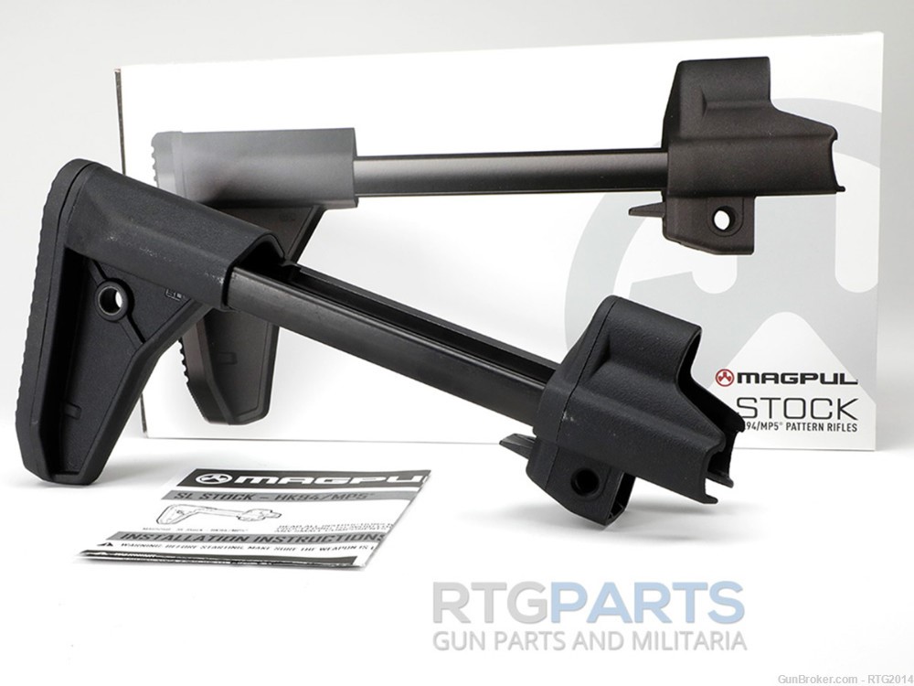 Magpul MP5/94/SP5 SL Stock NIB, Collapsible Retractable Sliding MAG1250-BLK-img-0
