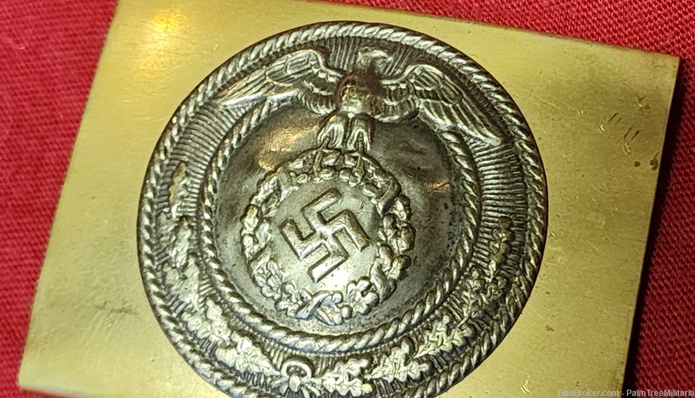 WW2 WWII German NSDAP 3rd Reich SA Stormtroopers nickle silver belt buckle-img-2