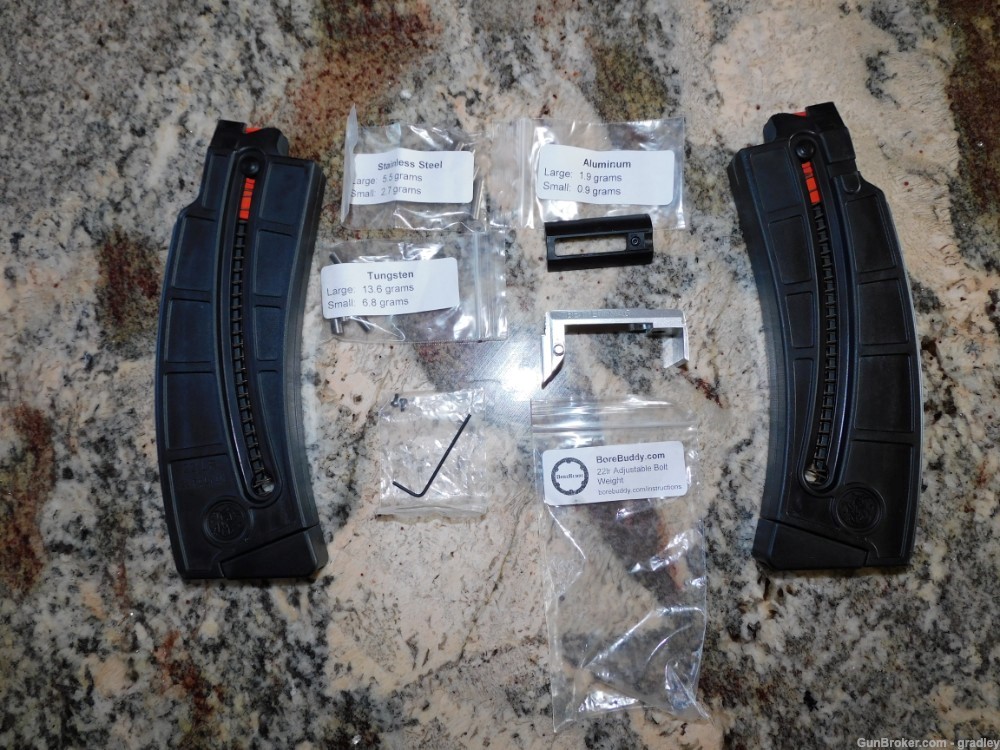 AR15 22lr Bore Buddy Buffer, Better Mag adapter & Smith & Wesson Mags-img-0