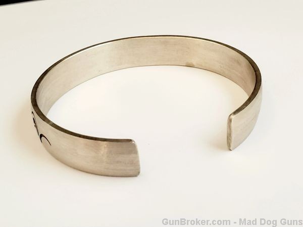 925 Sterling Silver Cuff Bracelet w/Engraved Argali Heads. UNISEX.*REDUCED*-img-3