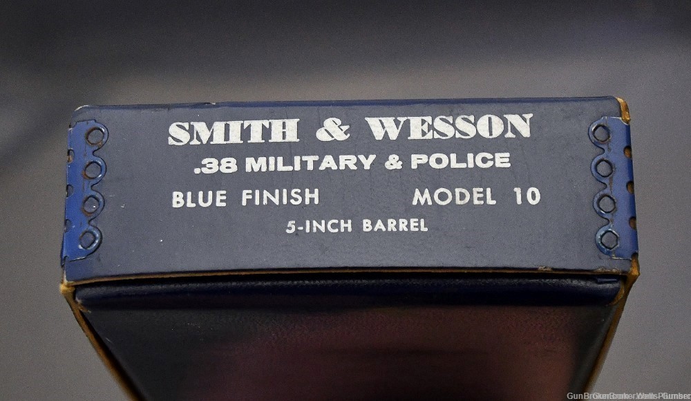 SMITH & WESSON MODEL 10 FACTORY .38 MILITARY & POLICE BLUED 5" BBL BOX-img-11
