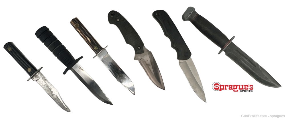 WWII Fighting Knife and assorted knives-img-1