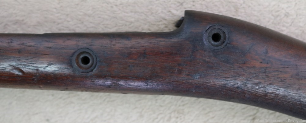 Original US Springfield Trapdoor rifle stock with hardware-img-10