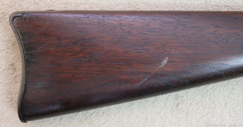 Original US Springfield Trapdoor rifle stock with hardware-img-1