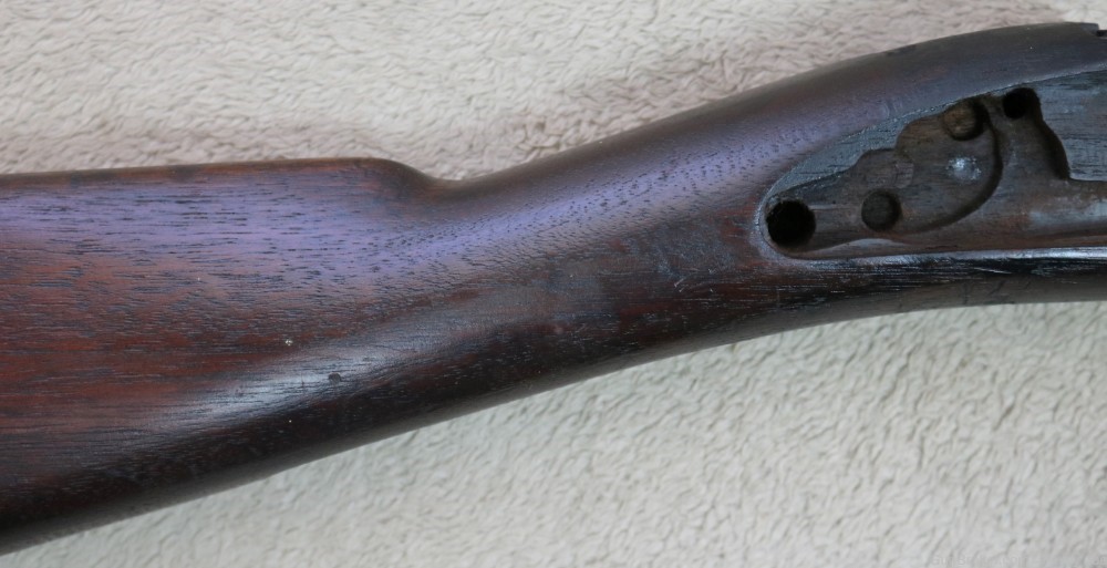 Original US Springfield Trapdoor rifle stock with hardware-img-2