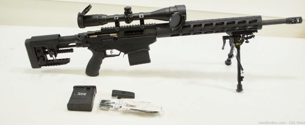  Ruger Precision Rifle 308 Win Bolt Action Rifle Takes AR10 Mags Has Scope-img-0