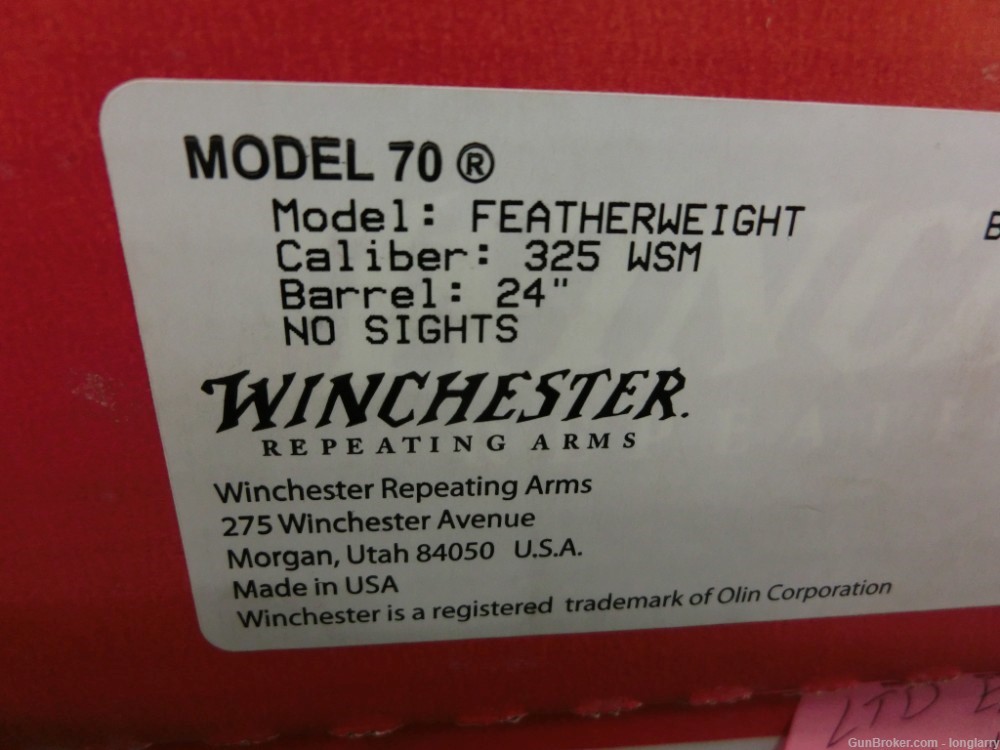 Winchester Model 70 FEATHERWEIGHT- 325 WSM-img-8
