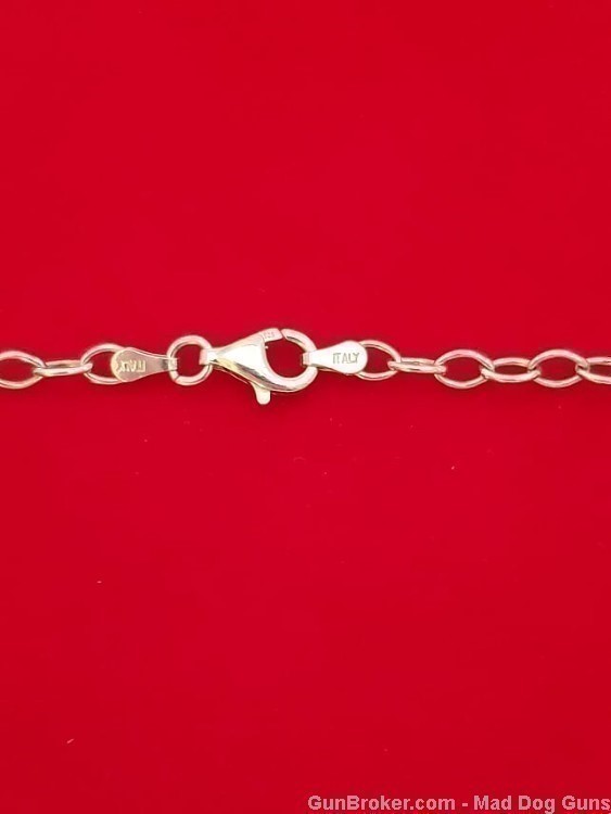 925 Sterling Silver Necklace with Gucci Links.26" Long.UNISEX. S53*REDUCED*-img-3