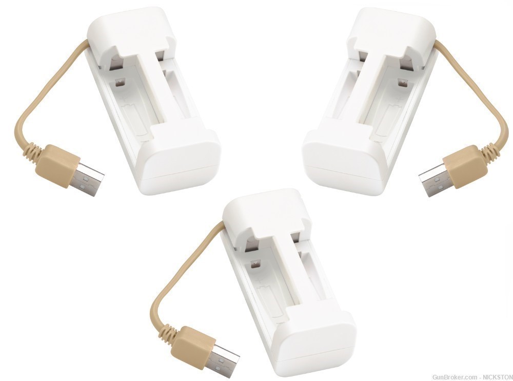 3 Universal Multi Purpose USB Chargers for AA & AAA Rechargeable Batteries-img-0