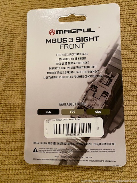 MAGPUL MBUS GEN 3 Front Sight-img-1