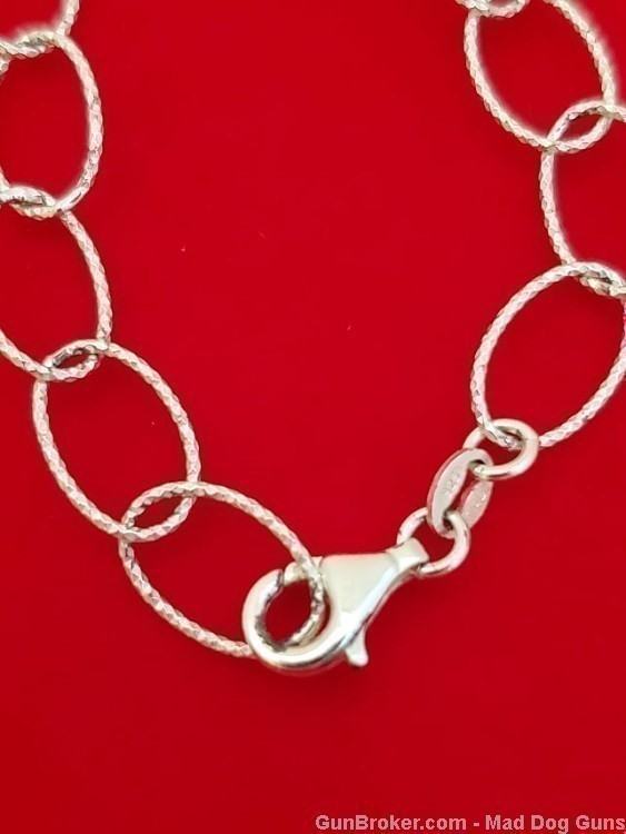 925 Sterling Silver Rhodium Plated Oval Links Necklace/Bracelet.S52*REDUCED-img-2