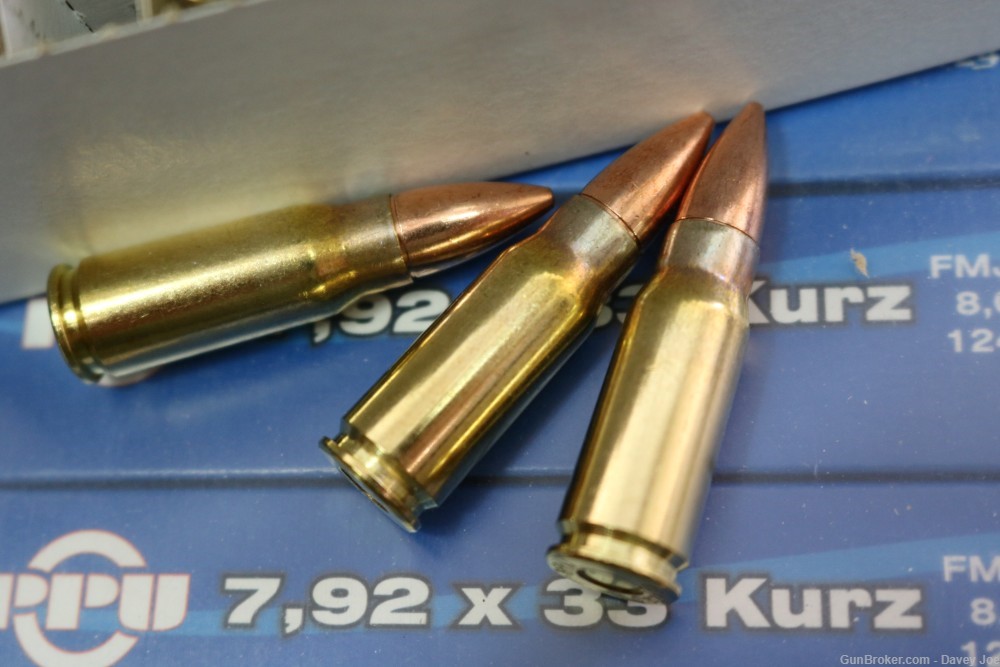 14 boxes Scarce PPU 7.92x33 Kurtz STG44 ammunition 124 grain-img-4