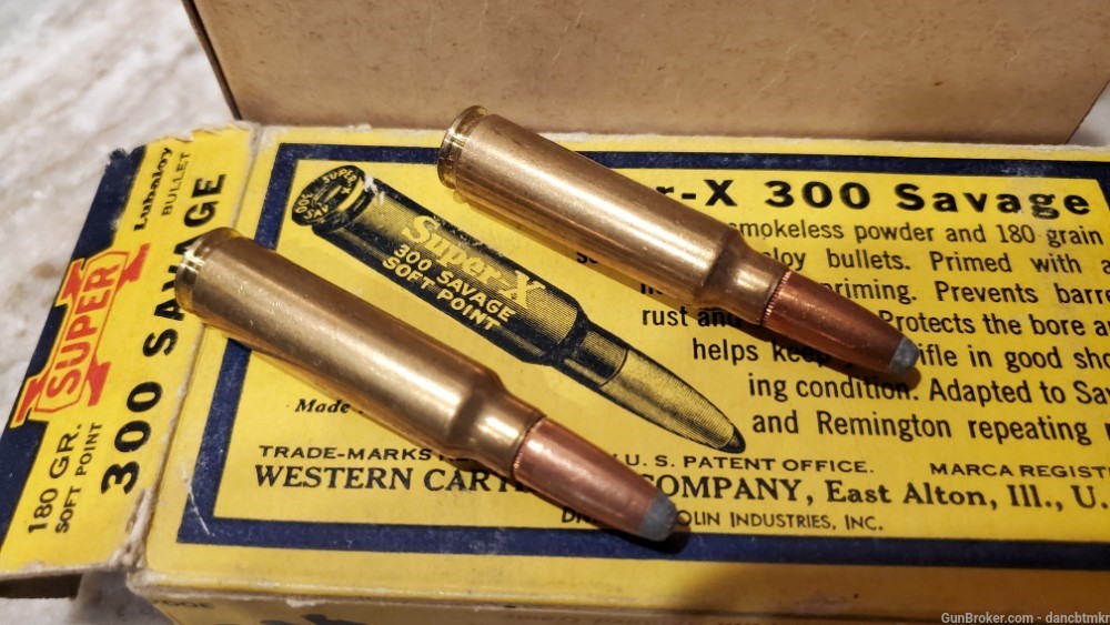 300 Savage - 40 rounds Western Super-X 180 grain Lubaloy - 2 full boxes-img-2