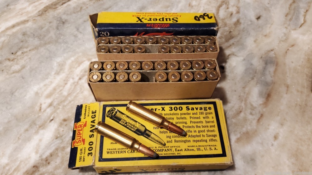 300 Savage - 40 rounds Western Super-X 180 grain Lubaloy - 2 full boxes-img-4