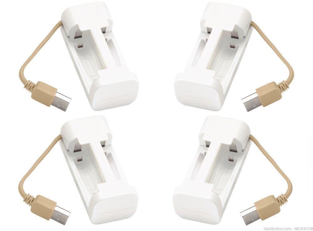4 Multi Purpose Universal USB Chargers for AA & AAA Rechargeable Batteries-img-0