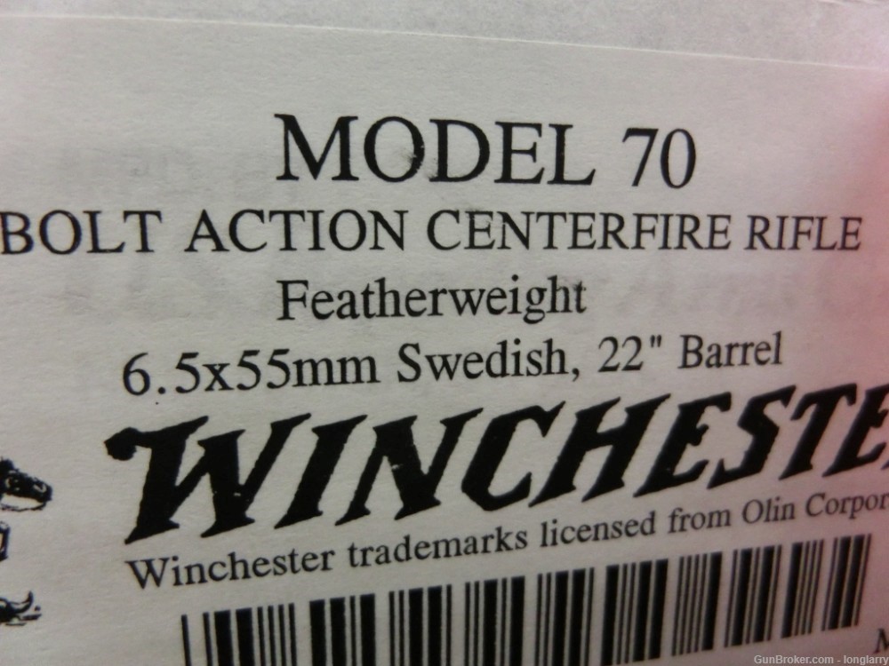 Winchester Model 70 Featherweight-6.5 x 55 Swedish-img-8