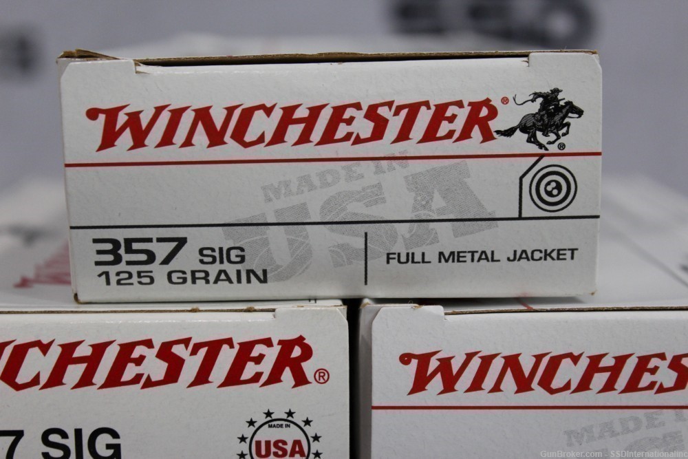 Winchester 357sig 125gr 500rds Q4309  DL & Adult Signature Required!-img-1