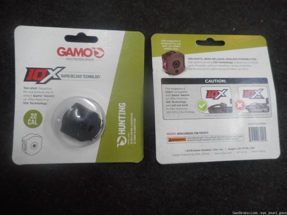 GAMO .22 10X magazine, GEN 1, Swarm 22 clip, GAMO 621258854-img-0