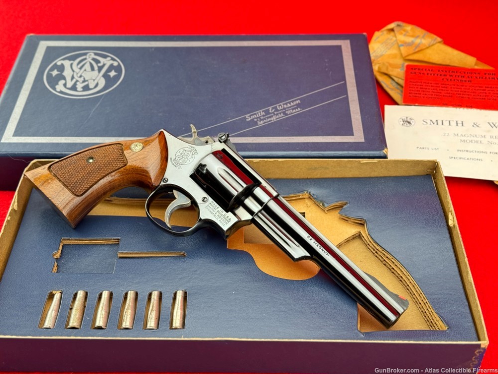 Early 1972 Smith & Wesson 53-2 Blue 6" .22 MAG / .22 JET - Collector Grade-img-5