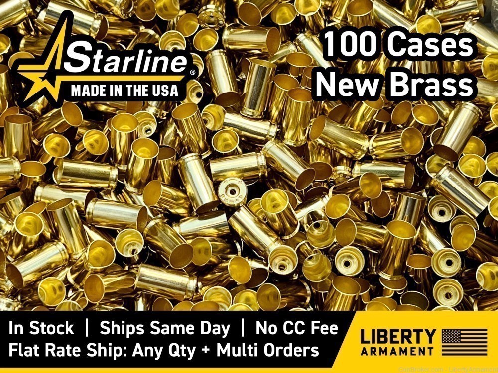 9mm +P Brass, Starline 9x19 +Power Brass-img-0