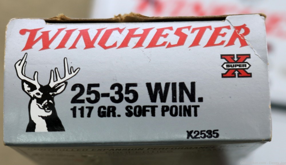 40 rounds 2 boxes scarce Winchester 25-35 ammo plus brass-img-1