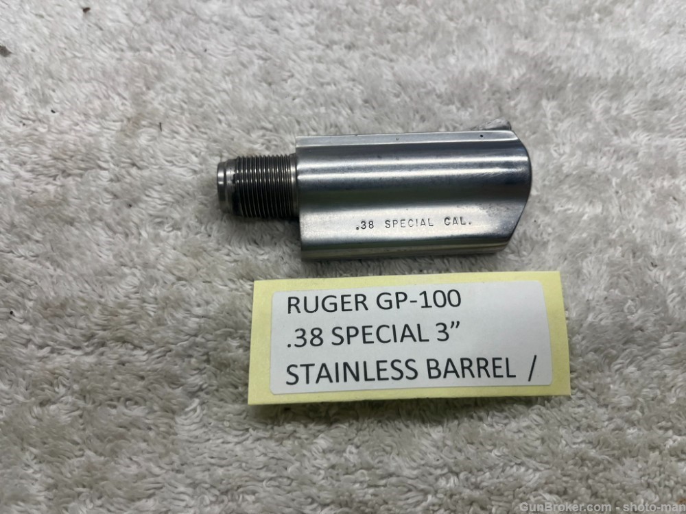 Ruger GP-100 .38 Special 3" Stainless Steel Barrel-img-1
