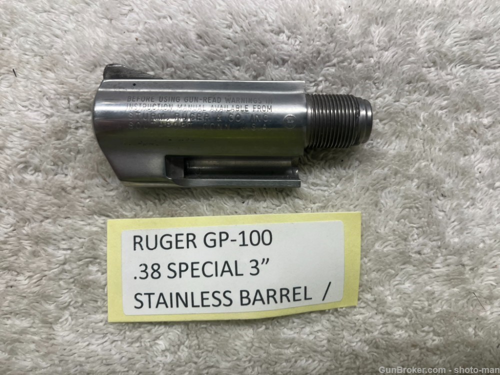 Ruger GP-100 .38 Special 3" Stainless Steel Barrel-img-0