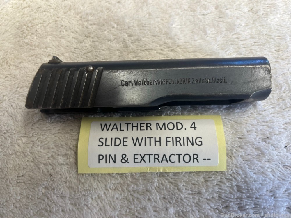 Walther Model 4 Slide With Firing Pin & Extractor-img-0