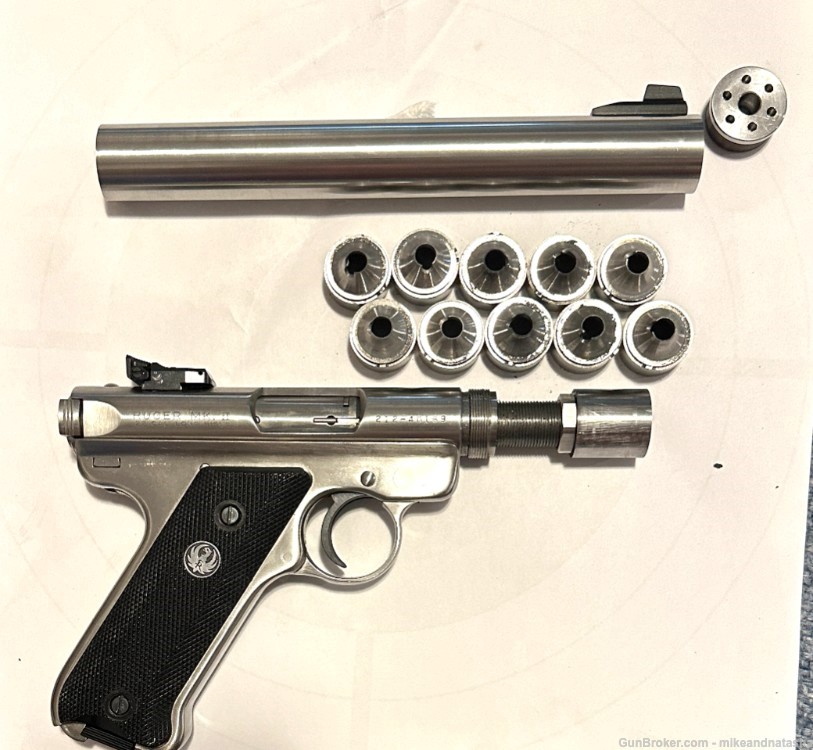 Stainless Suppressed Mark II Ruger -img-4