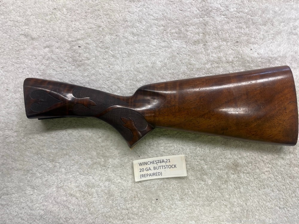 Winchester Model 21, 20 Gauge Buttstock, Repaired-img-1