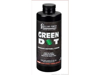 Alliant Green Dot Smokeless Gun Powder 1 lb
