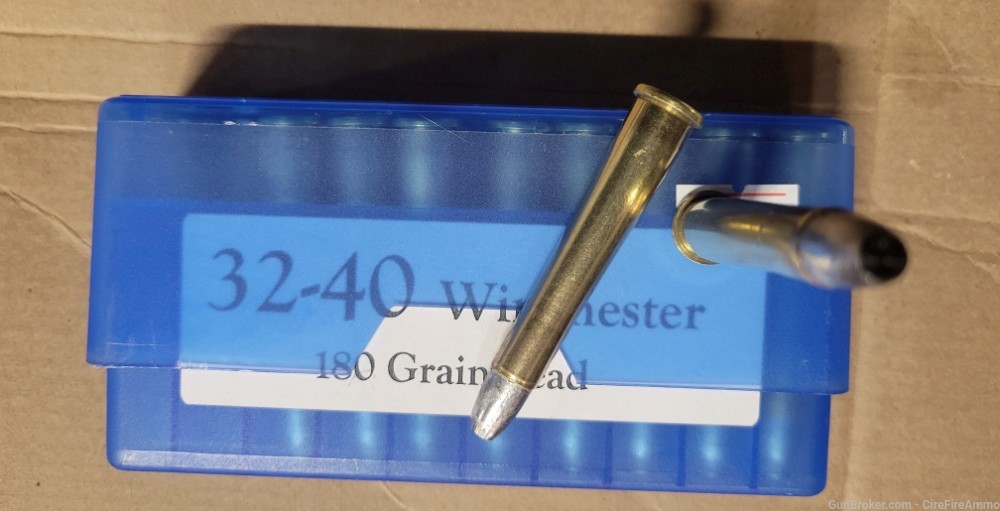 .32-40 Winchester 32-40 WIN 180 grin lead 20 Rounds No cc fees-img-1