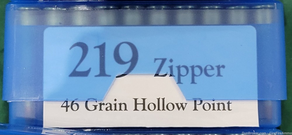 .219 zipper 46 grain winchester 219 zipperhollow point 20 rounds hand loads-img-0