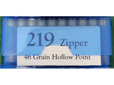 .219 zipper 46 grain winchester 219 zipperhollow point 20 rounds hand loads