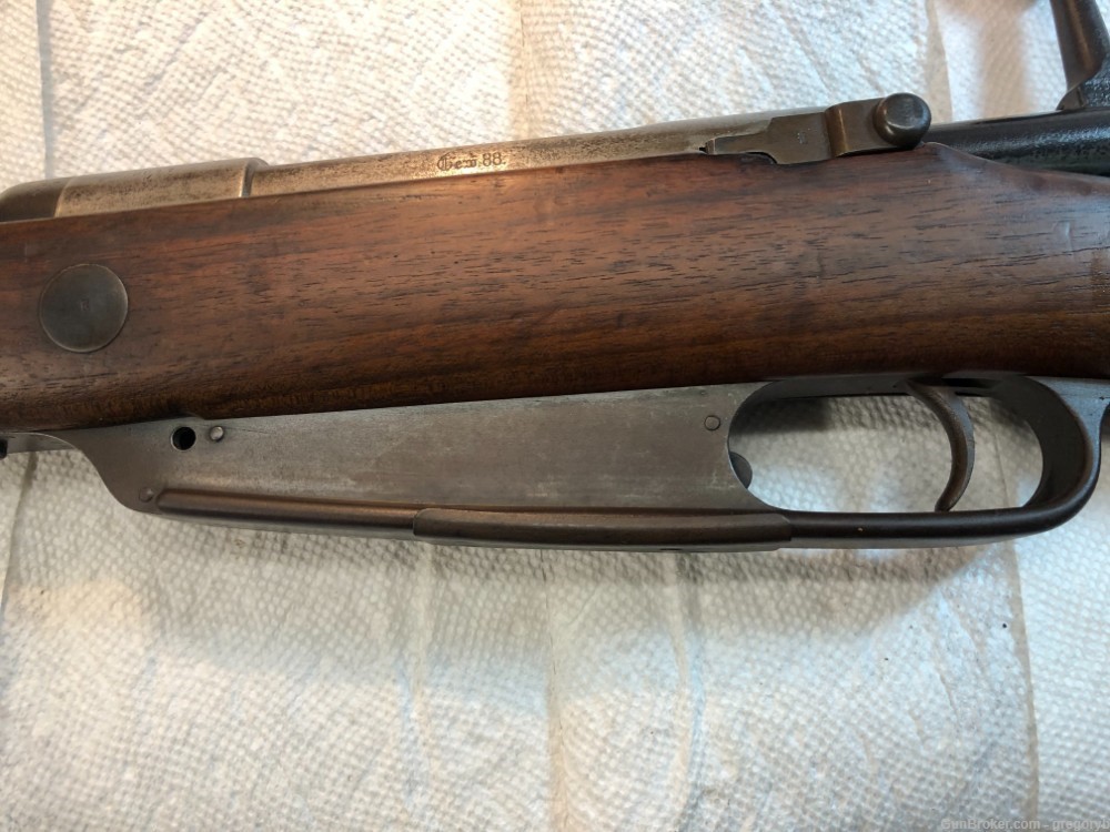 German Commission Gew 88, 7.92x57, sling, two enblock with rounds. Antique.-img-7