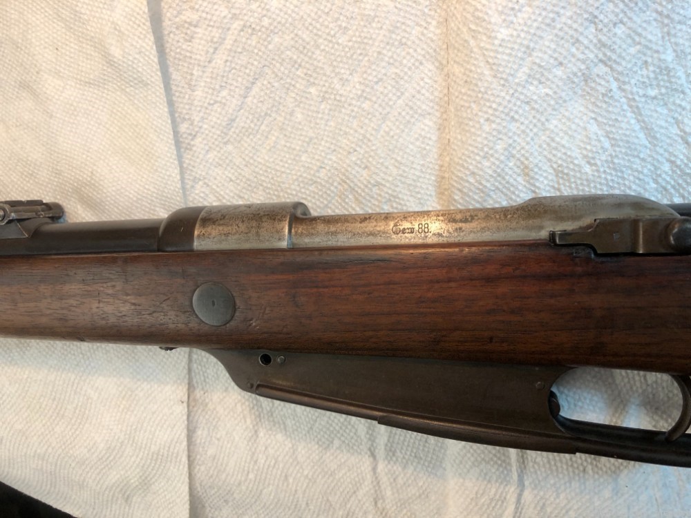 German Commission Gew 88, 7.92x57, sling, two enblock with rounds. Antique.-img-6