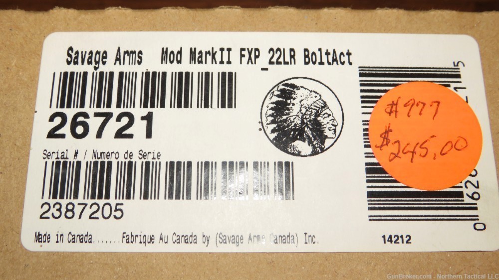 Savage MKII FXP 26721 .22 LR Bolt Action Rifle-img-1