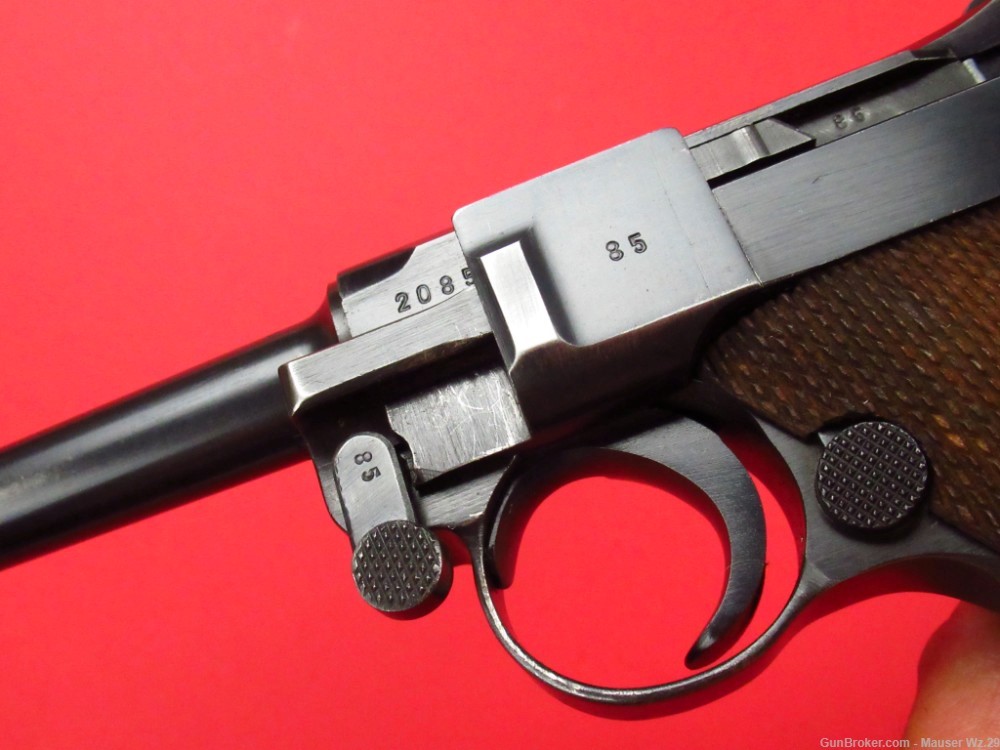 Excellent 1938 code S/42 Luger P08 Mauser German Army Pistol 9mm P38-img-81