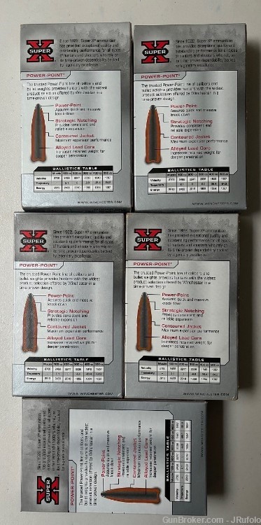 Winchester .30-06 Super X Power Point 180 gr  Brass Case 100 Rounds-img-2