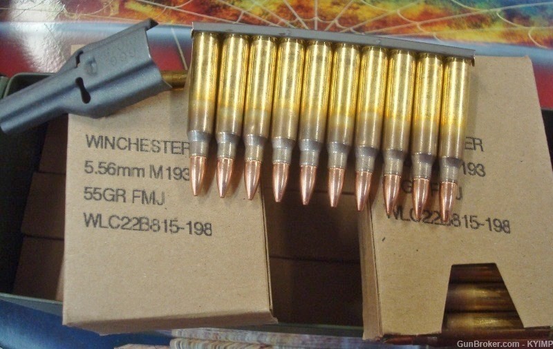 420 Winchester 5.56 FMJ 55 grain FMJ WM193 Factory NEW 556 M193 Ammo-img-0