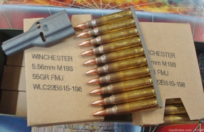 420 Winchester 5.56 FMJ 55 grain FMJ WM193 Factory NEW 556 M193 Ammo-img-2